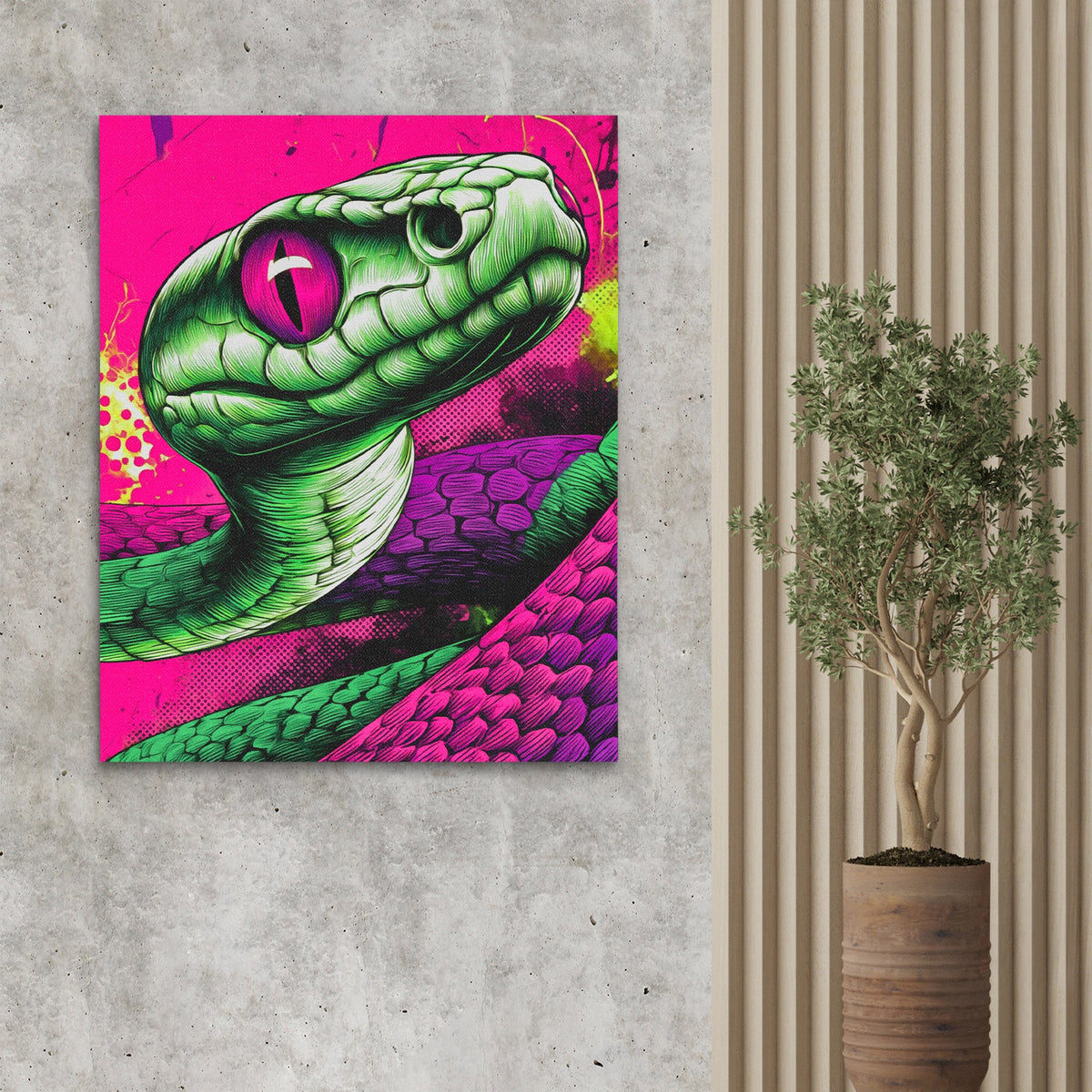 Electric Serpents Gaze - Luxury Wall Art
