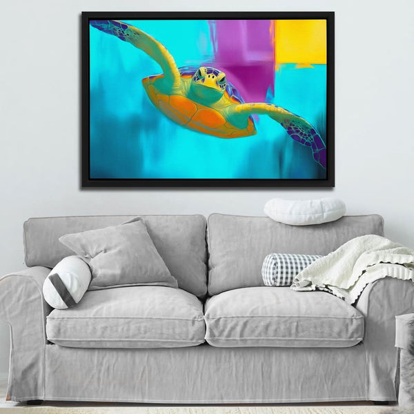 Electric Tide Turtle in a room