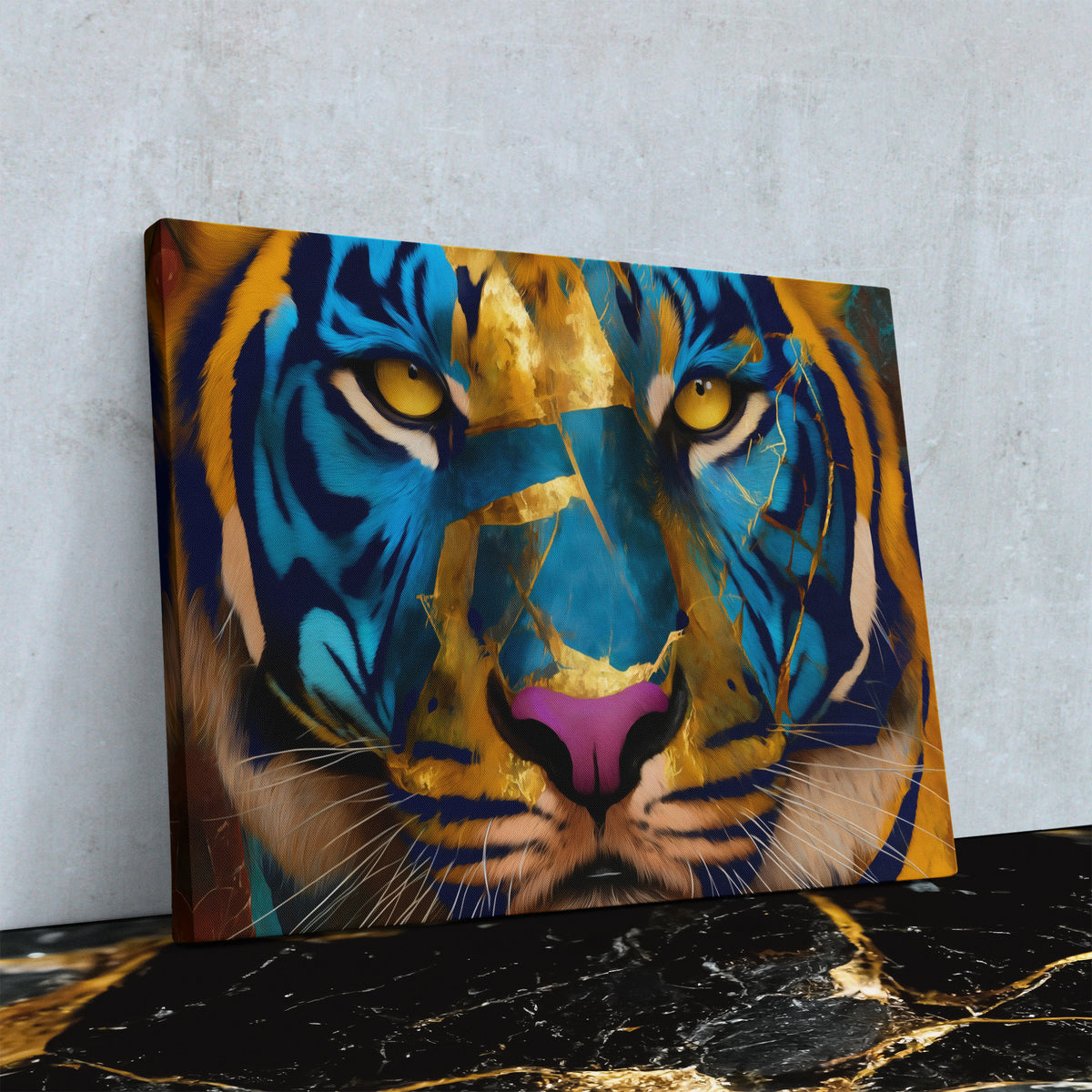 Electric Tiger Blues - Luxury Wall Art