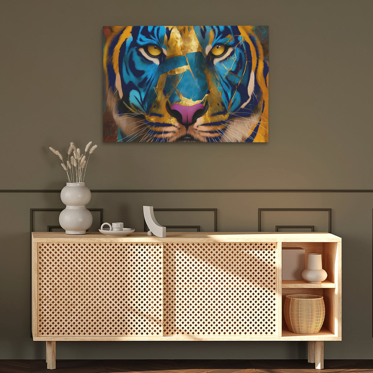 Electric Tiger Blues - Luxury Wall Art