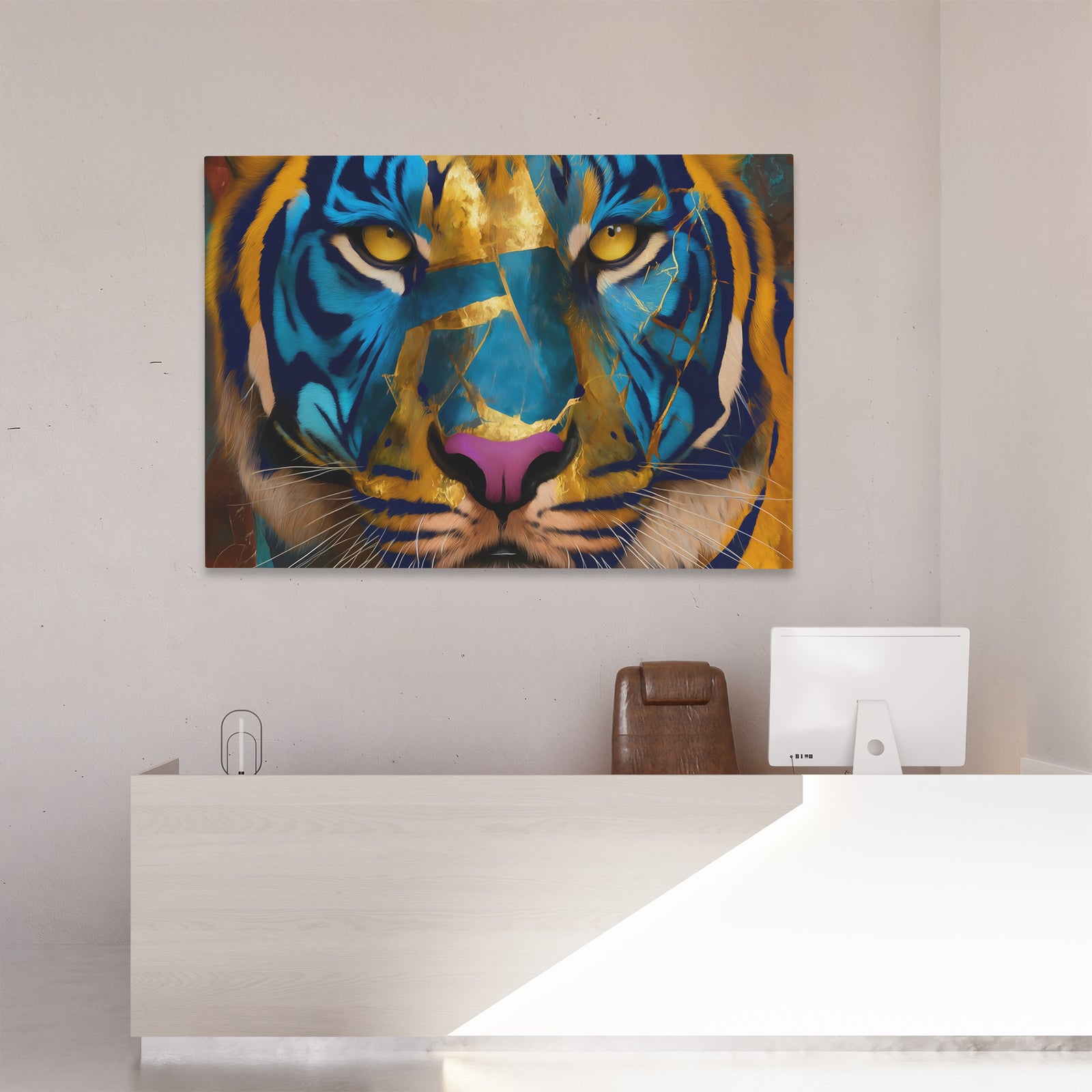 Electric Tiger Blues - Luxury Wall Art