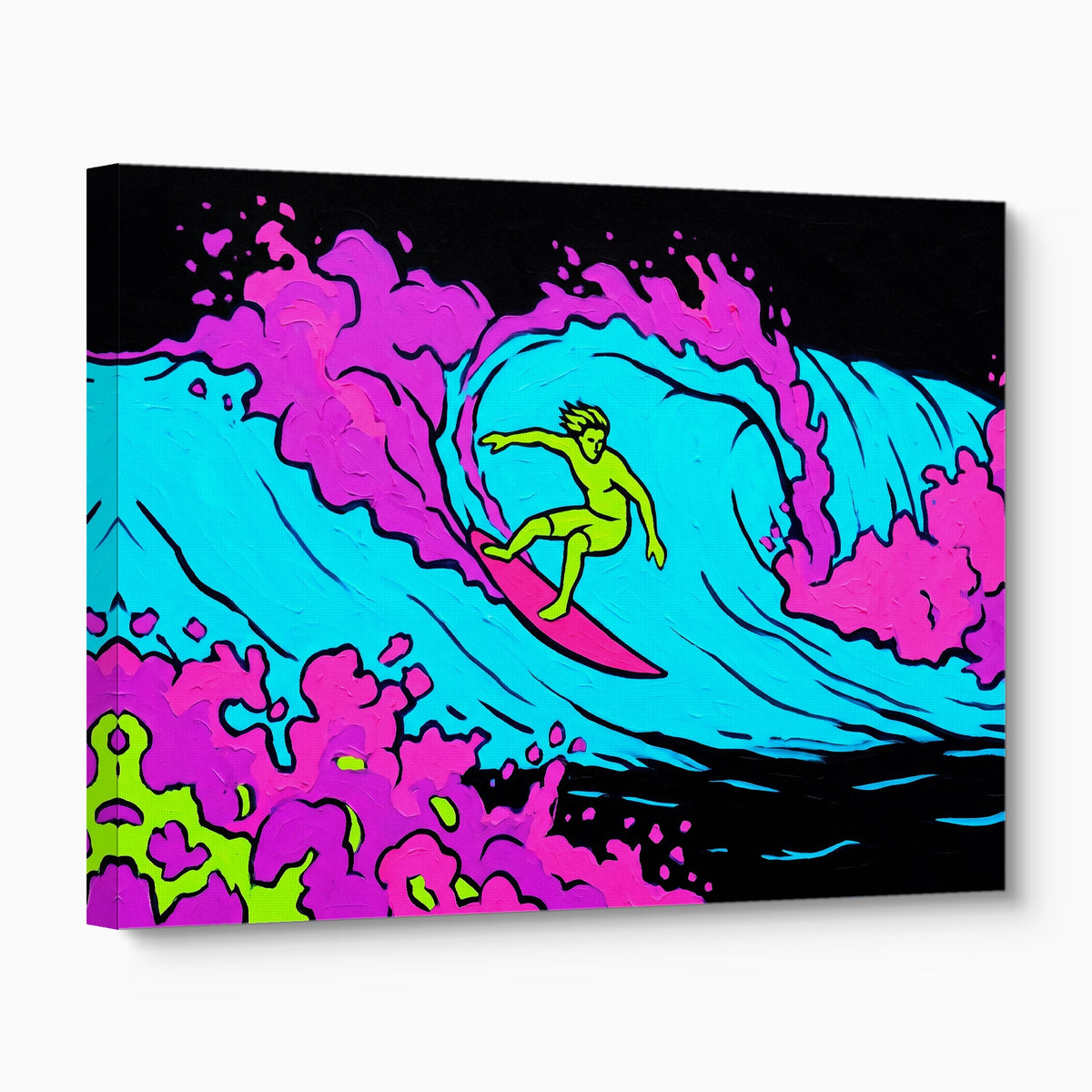 Electric Wave Rider — electric wave rider angled flush print