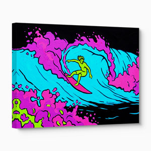 Electric Wave Rider — electric wave rider angled flush print