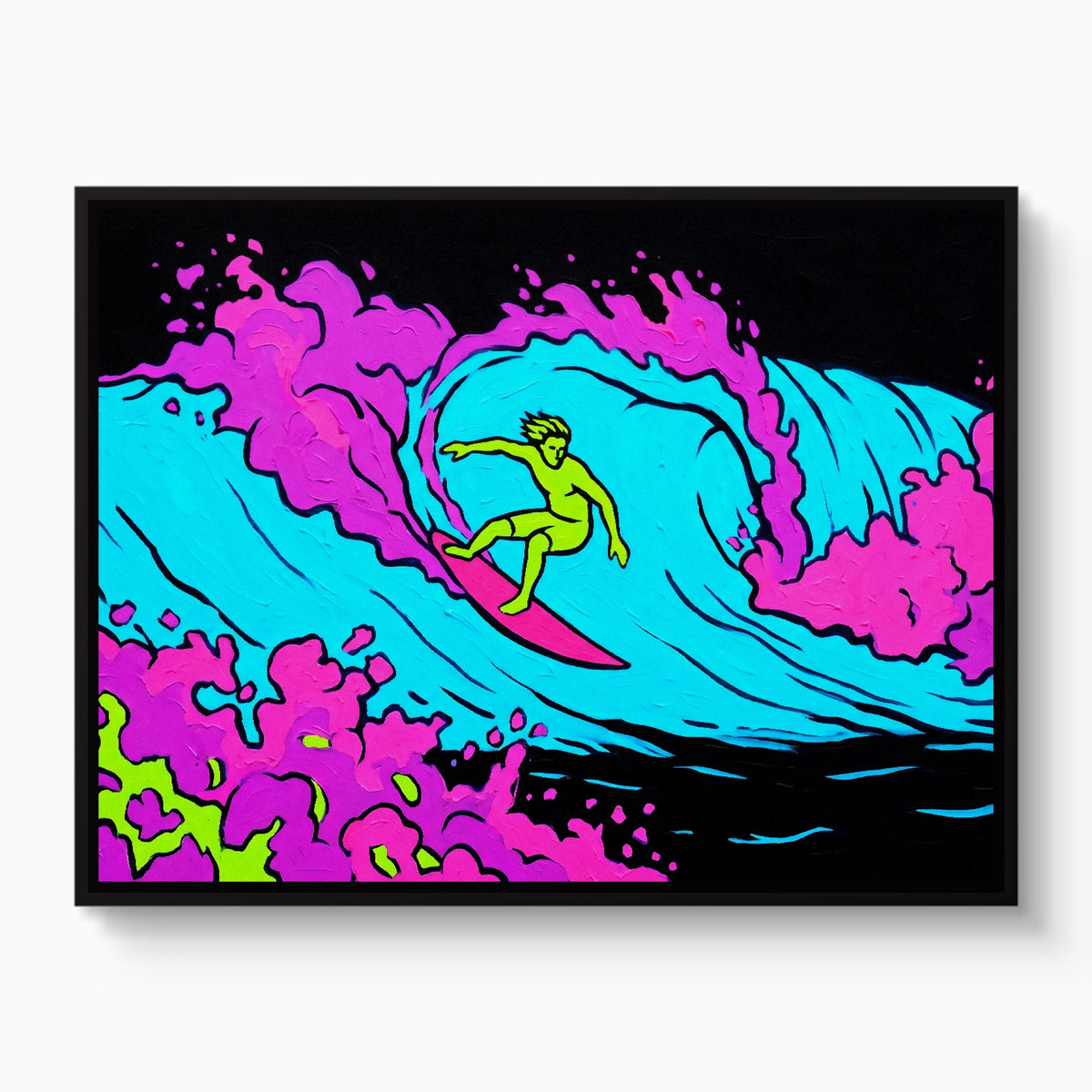 Electric Wave Rider — electric wave rider white studio framed black