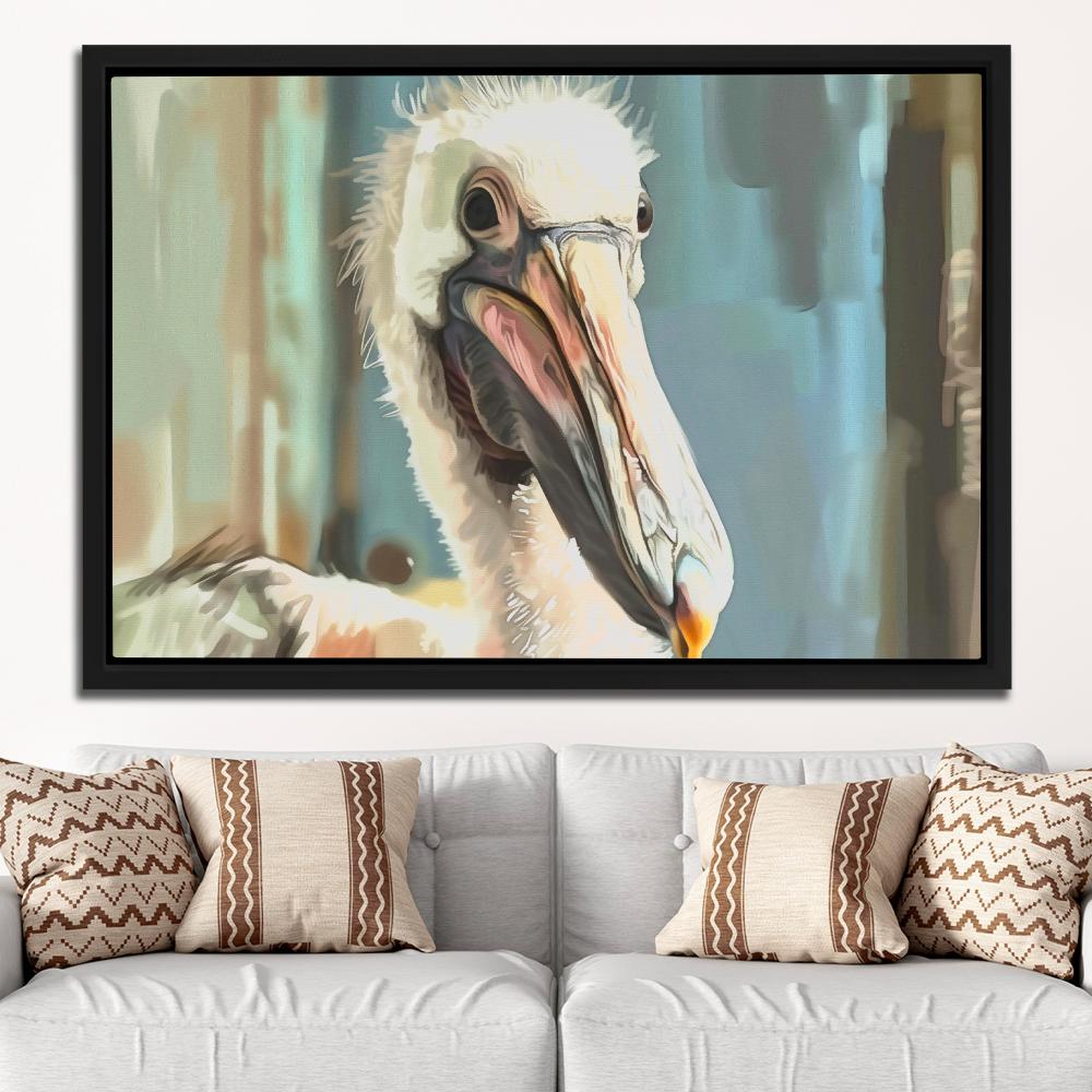 Elegant Pelican - Luxury Wall Art
