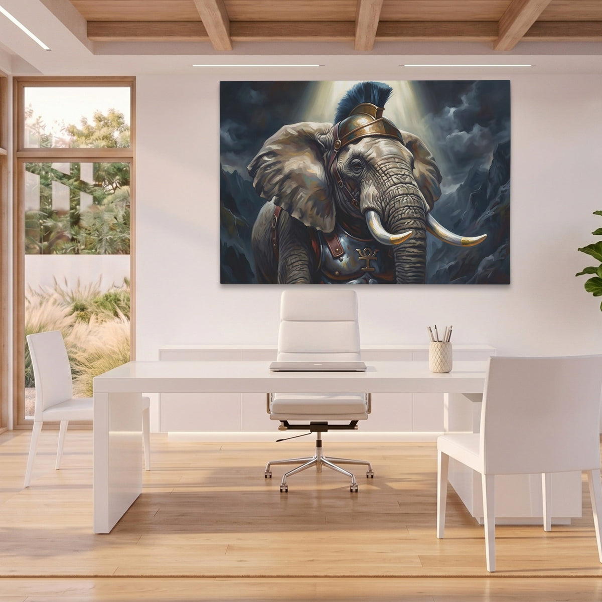 Elephant Celestial Guard - Luxury Wall Art