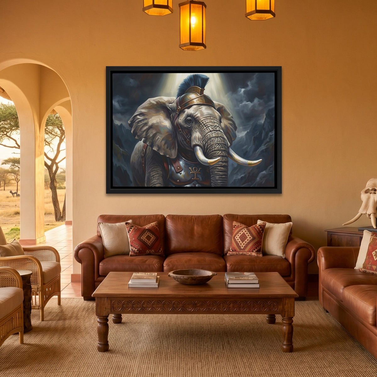 Elephant Celestial Guard - Luxury Wall Art