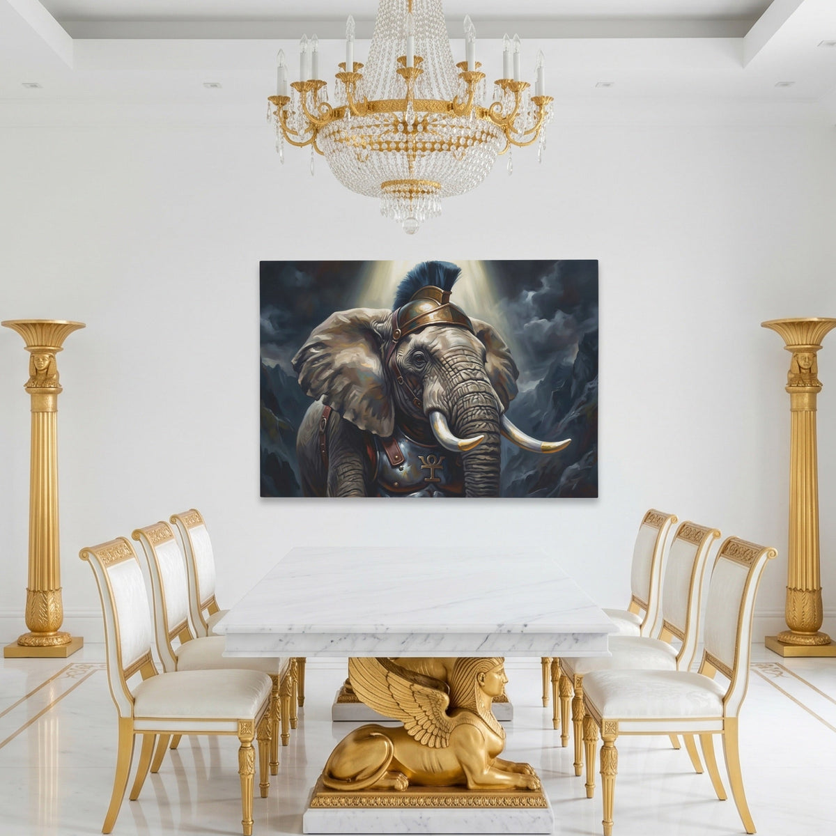 Elephant Celestial Guard - Luxury Wall Art