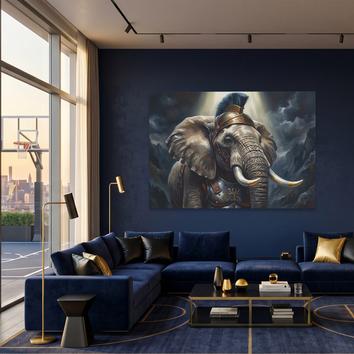 Elephant Celestial Guard - Luxury Wall Art