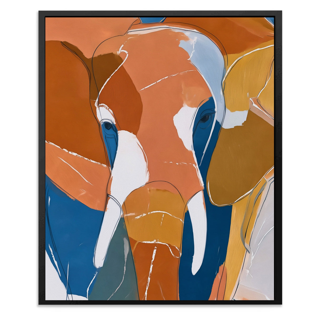 Elephant Earth Geometric - Luxury Wall Art