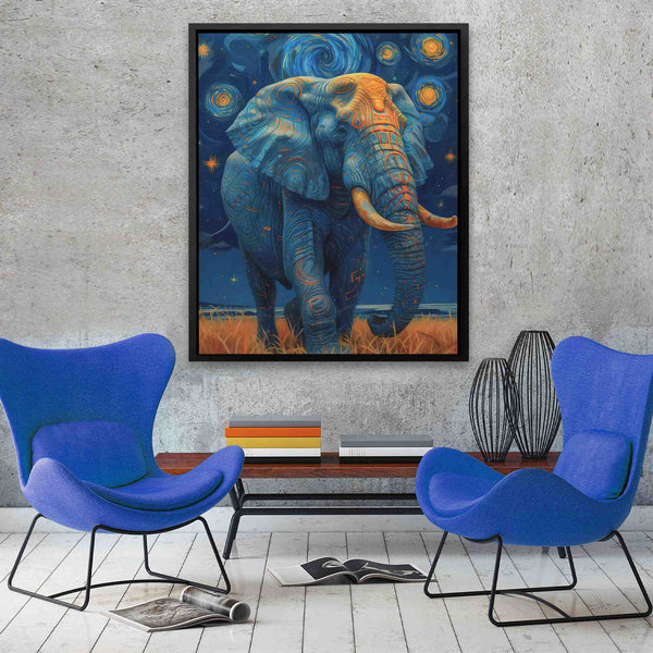 Elephant Ecstasy in a room