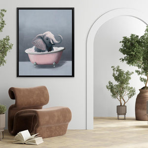 Elephant In The Bath - Luxury Wall Art