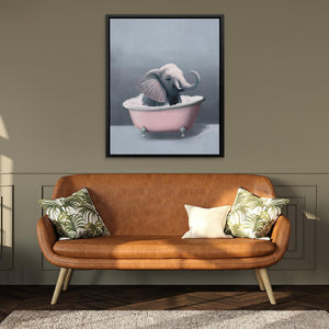 Elephant In The Bath - Luxury Wall Art