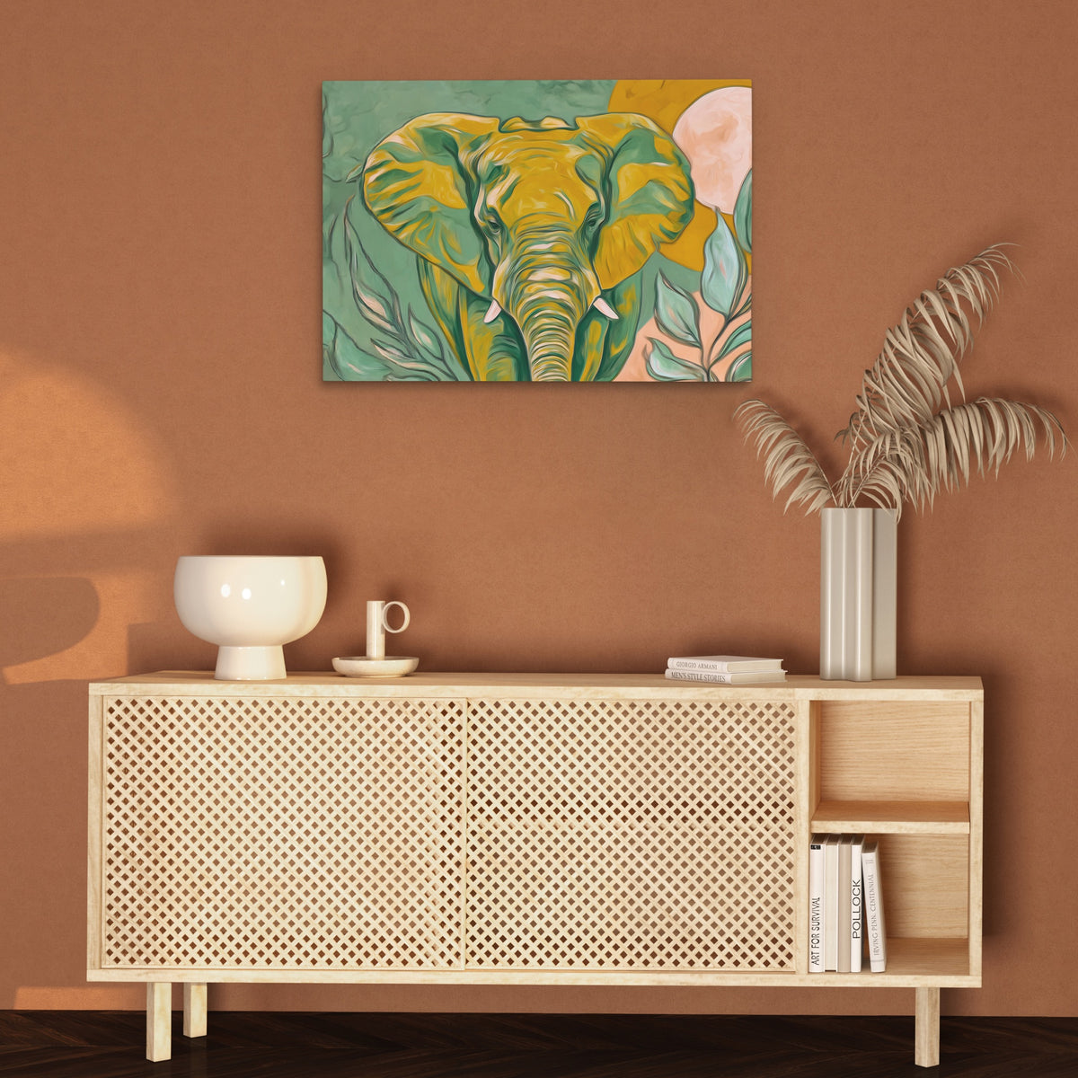 Elephant Pale Gold — Elephant Pale Gold Brown Wall 100