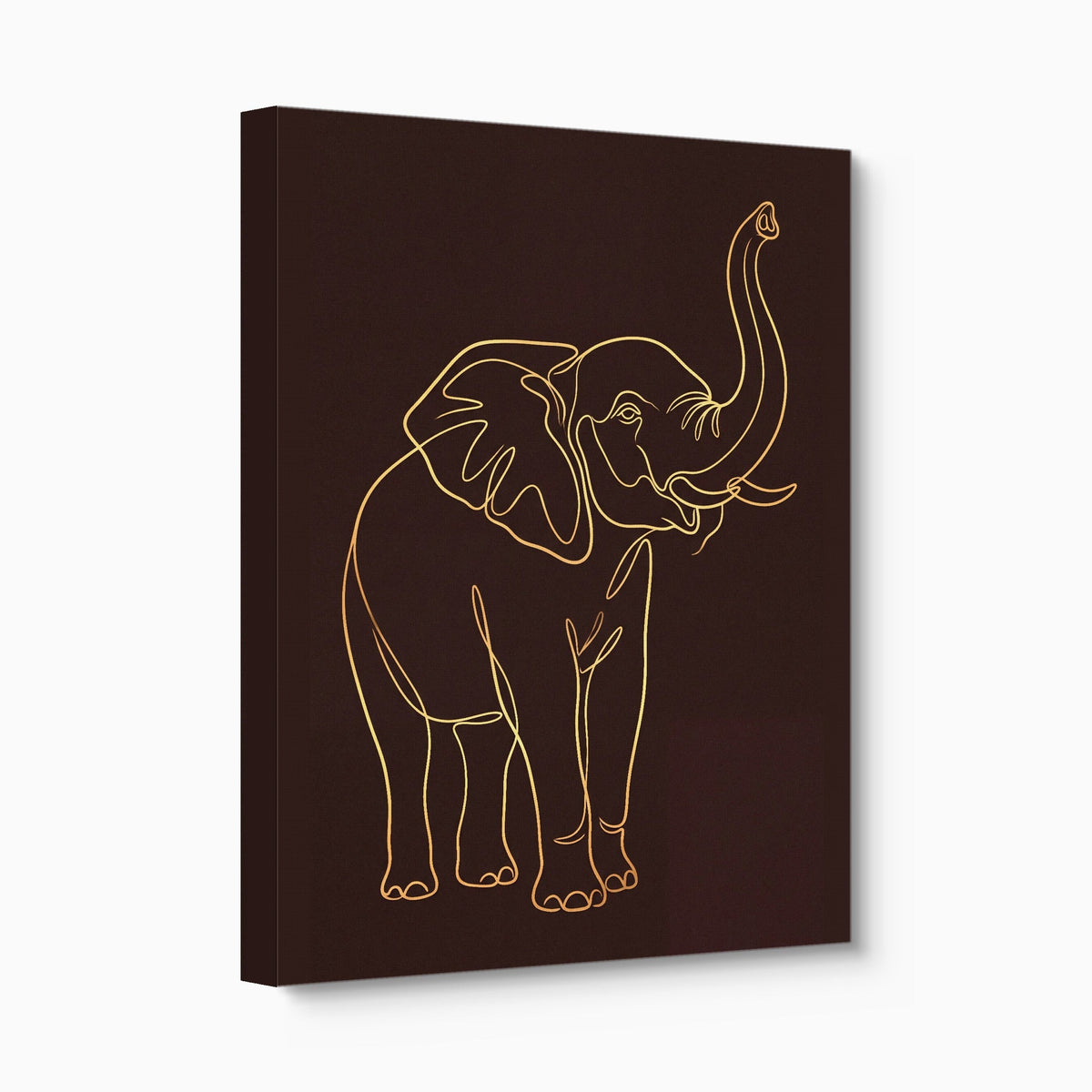 Elephant's Warm Upward Reach - Luxury Wall Art