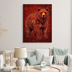 Ember Bear — ember bear sq clock bed 1port flush print