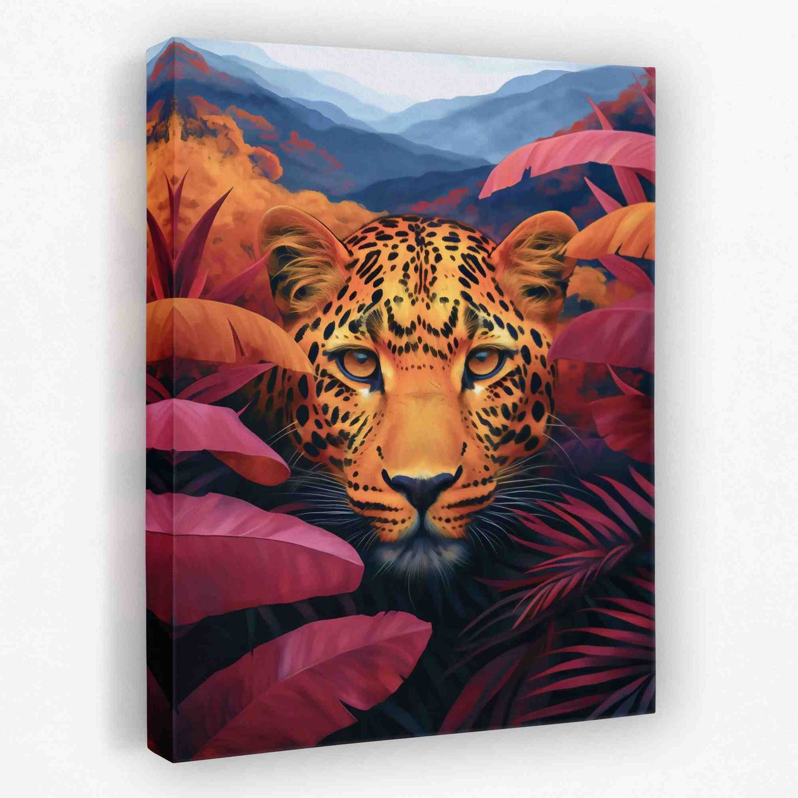 Ember Eyes - Big Cat Canvas Wall Art