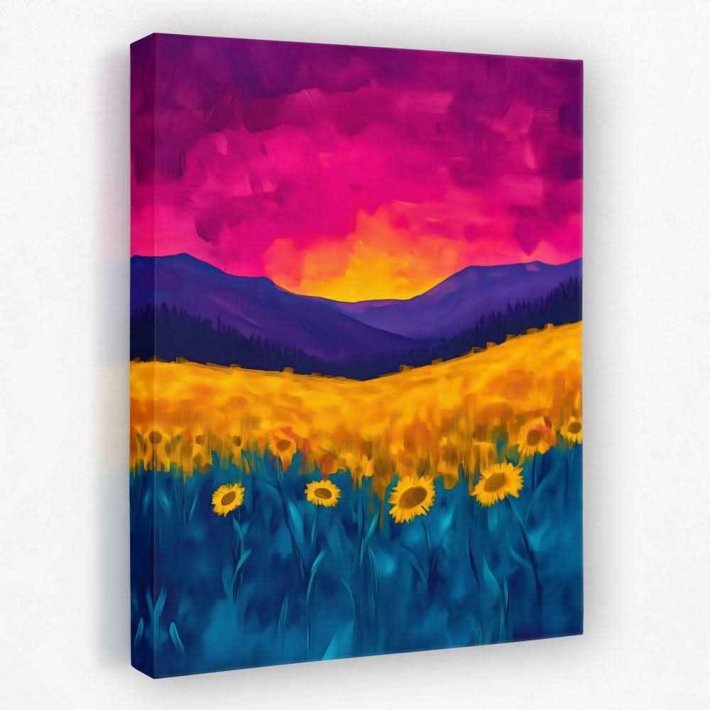 Ember Skies - Floral Canvas Wall Art