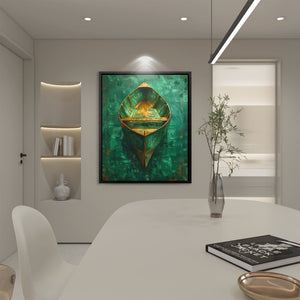 Emerald Canoe - Luxury Wall Art