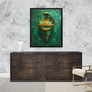 Emerald Canoe - Luxury Wall Art