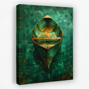 Emerald Canoe - Luxury Wall Art