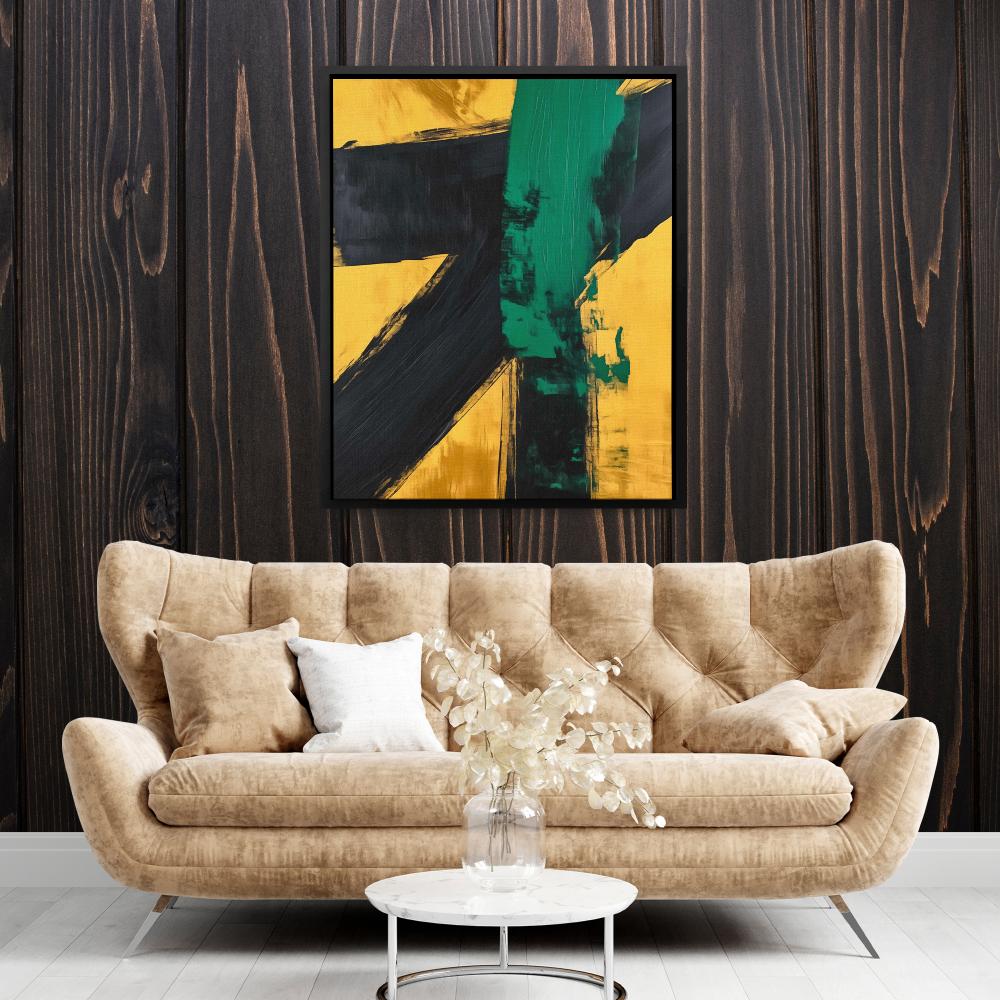 Emerald Colliding - Luxury Wall Art