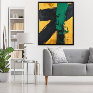 Emerald Colliding - Luxury Wall Art