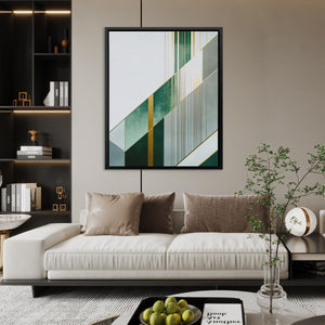 Emerald Collision - Luxury Wall Art