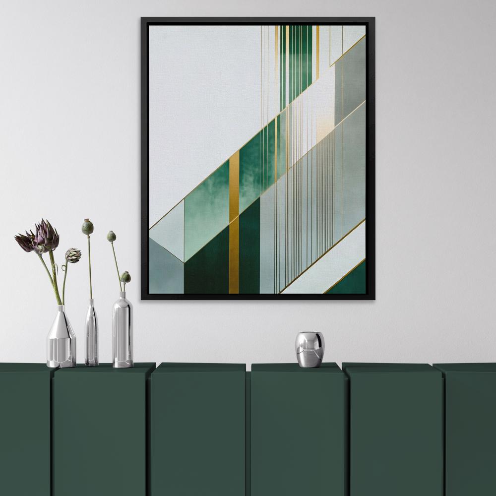 Emerald Collision - Luxury Wall Art