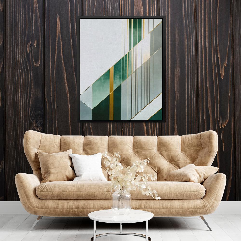 Emerald Collision - Luxury Wall Art