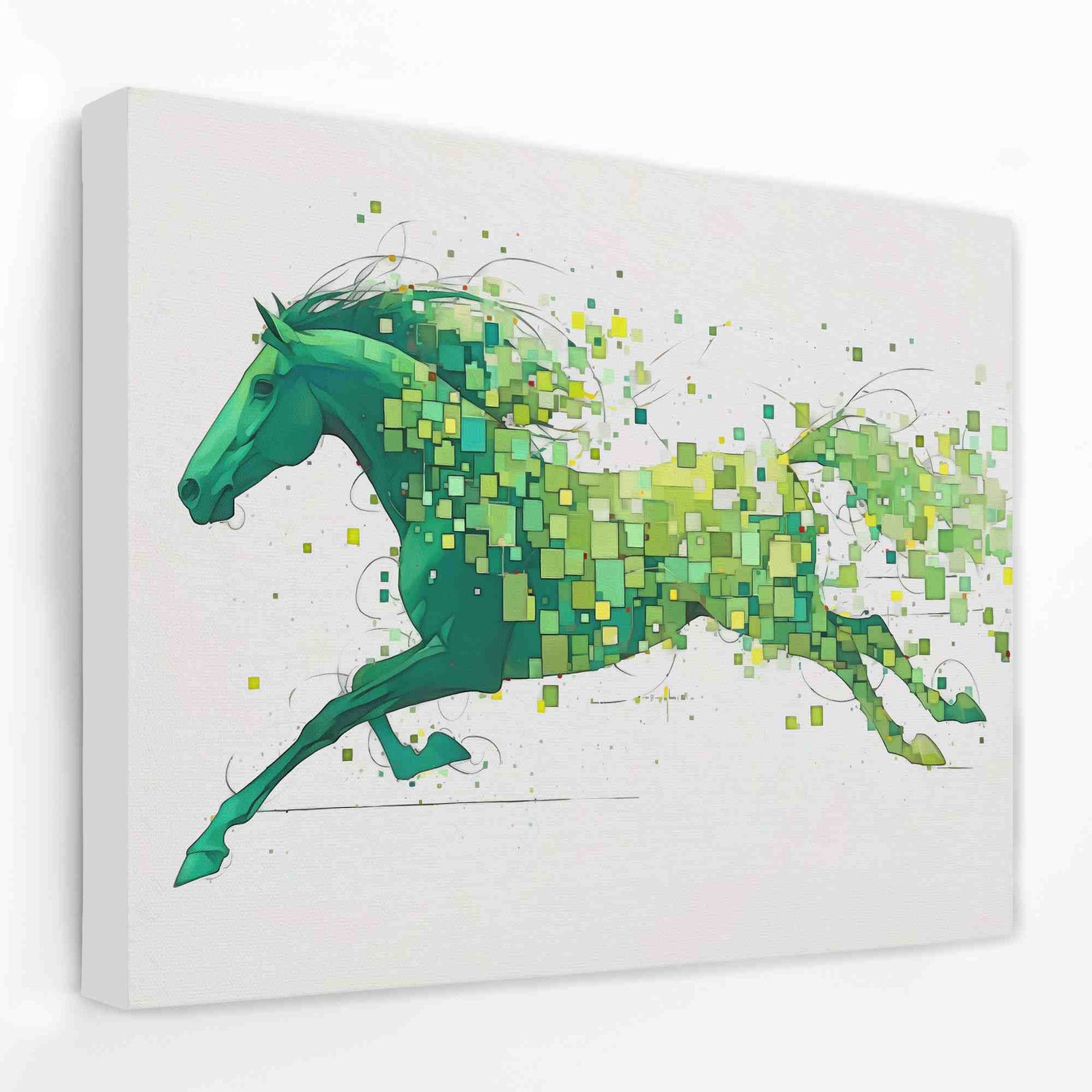 Emerald Elegance - Animals Canvas Wall Art