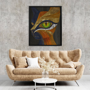 Emerald Eye Sphinx - Luxury Wall Art
