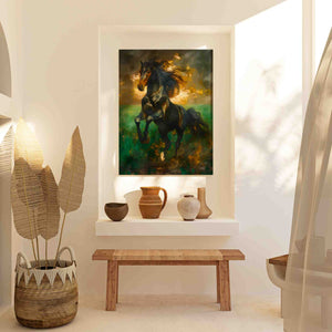 Emerald Gallop - Luxury Wall Art