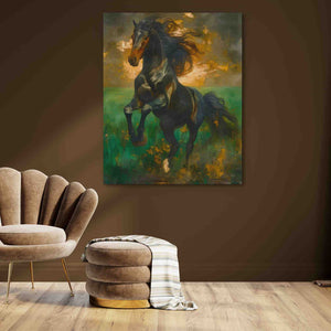 Emerald Gallop - Luxury Wall Art