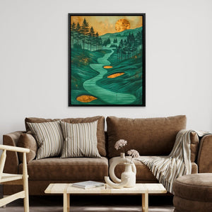 Emerald Golf Course - Luxury Wall Art