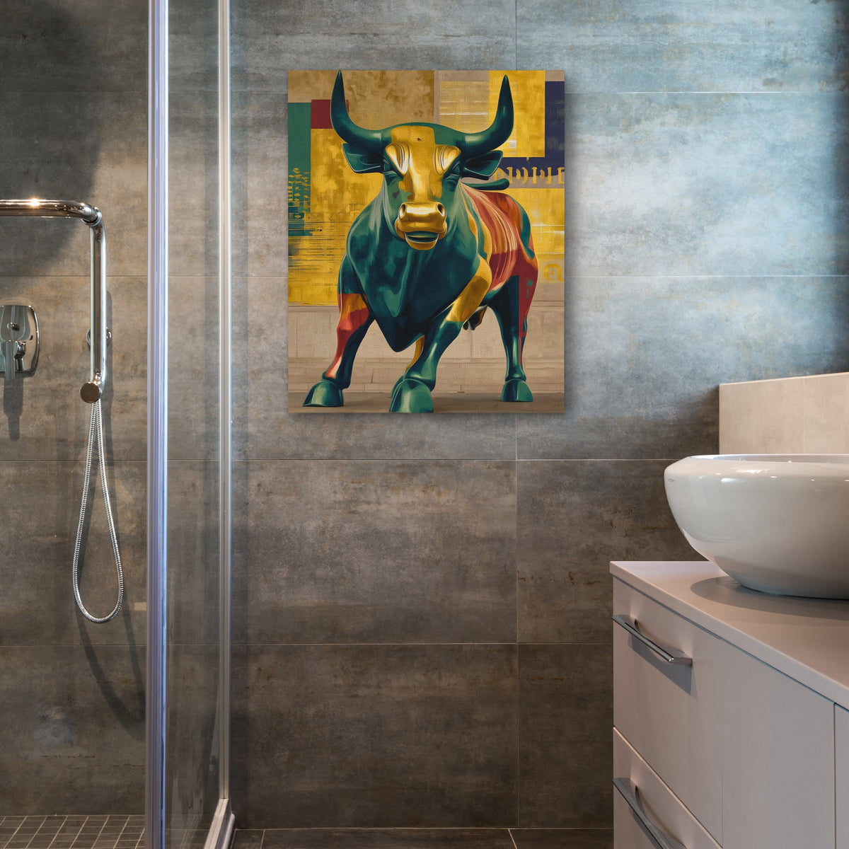 Emerald Market Charge - Luxury Wall Art