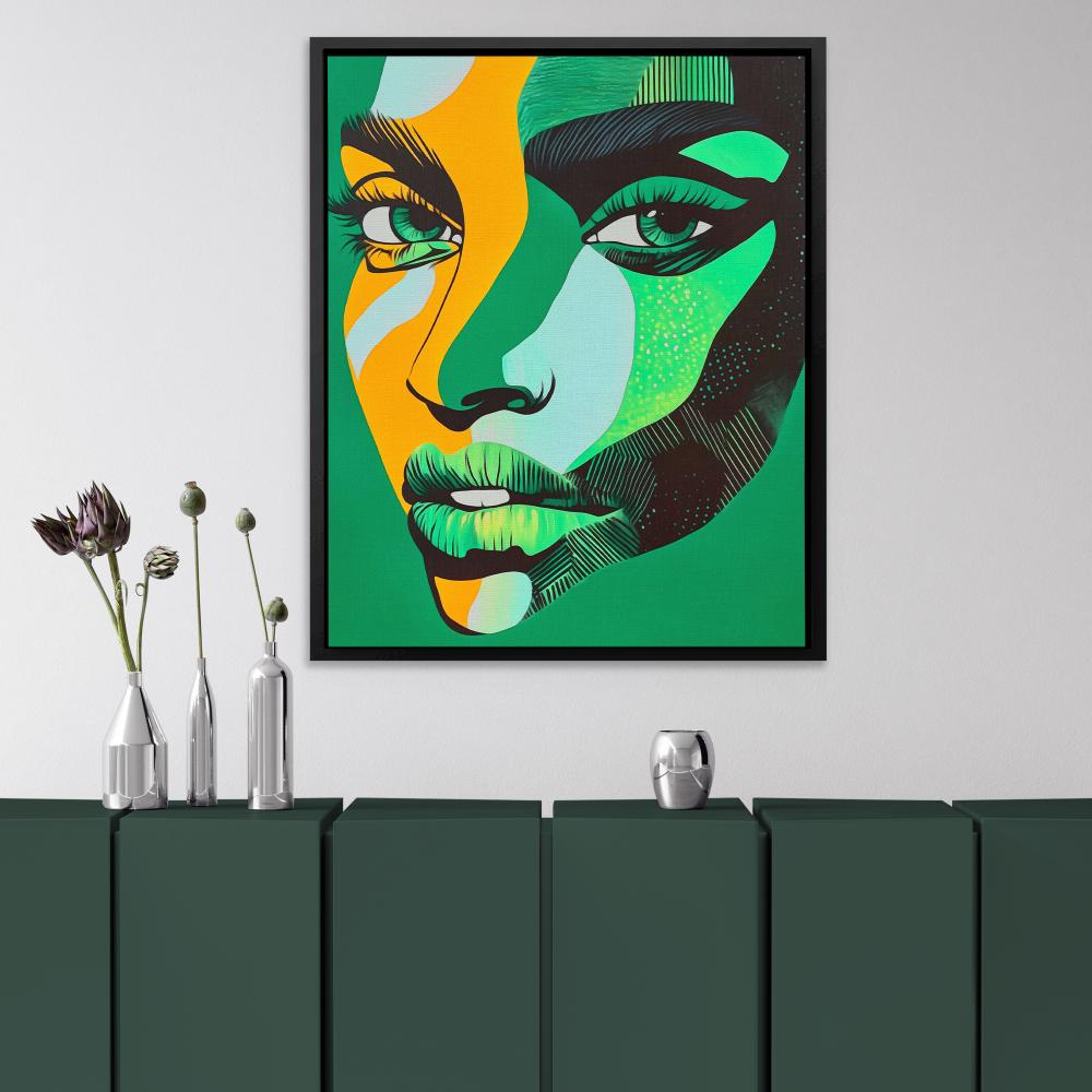 Emerald Muse - Luxury Wall Art