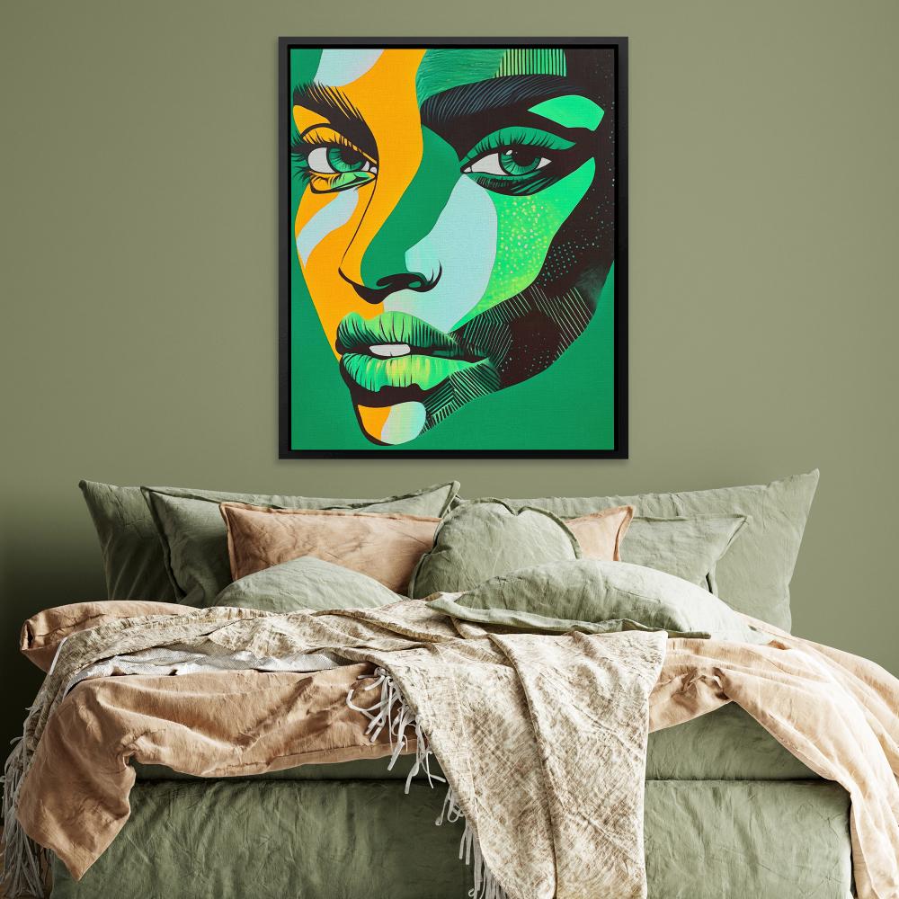 Emerald Muse - Luxury Wall Art