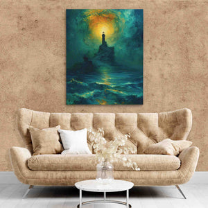 Emerald Night Sky - Luxury Wall Art