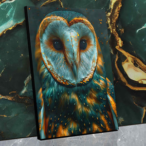 Emerald Owl - Luxury Wall Art