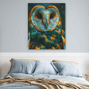 Emerald Owl - Luxury Wall Art