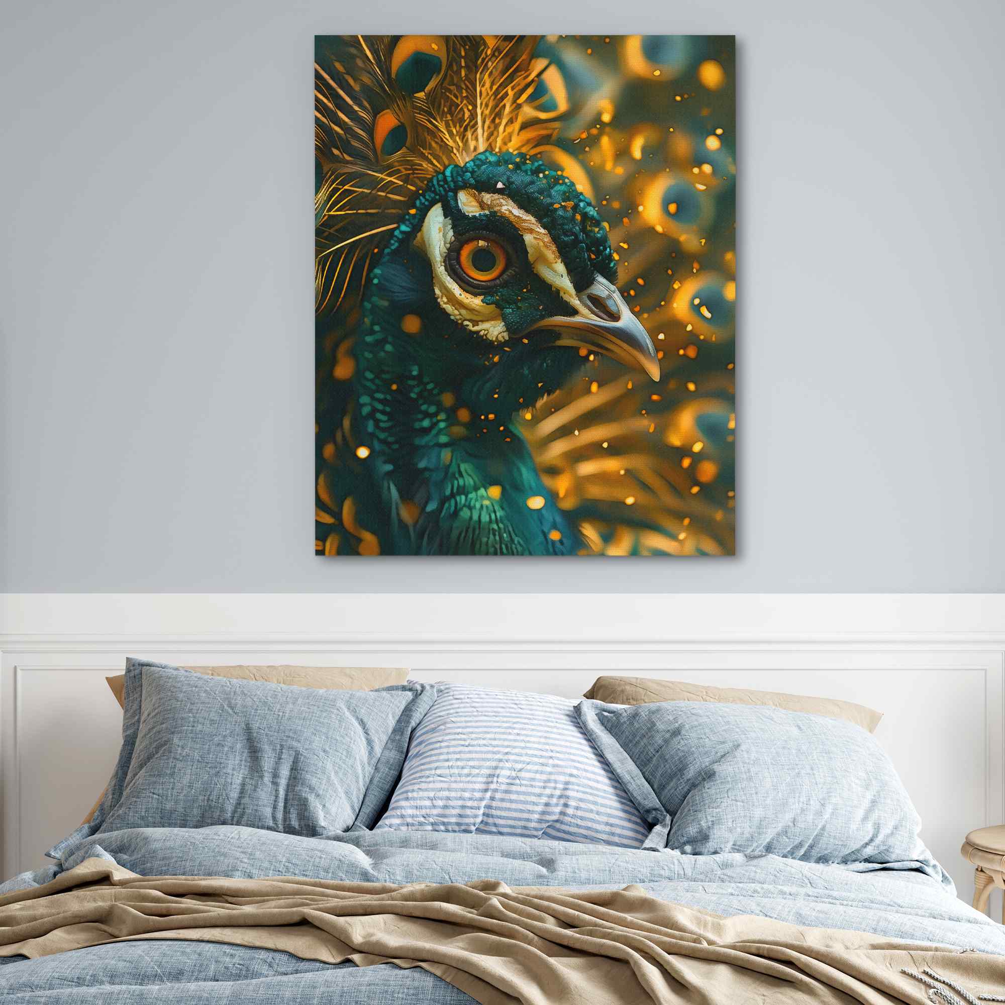 Emerald Peacock - Luxury Wall Art