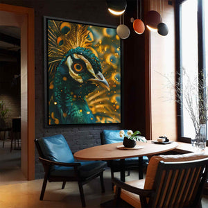 Emerald Peacock - Luxury Wall Art