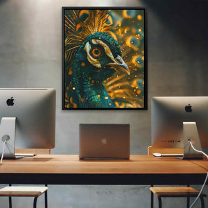 Emerald Peacock - Luxury Wall Art