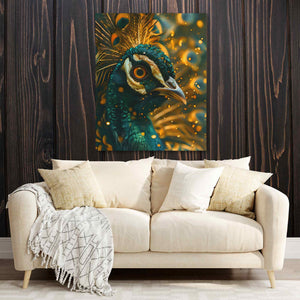 Emerald Peacock - Luxury Wall Art