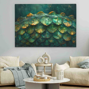 Emerald Spine - Luxury Wall Art