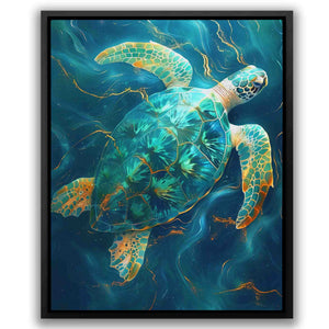 Emerald Tortoise - Luxury Wall Art