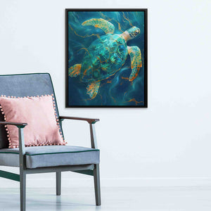 Emerald Tortoise - Luxury Wall Art