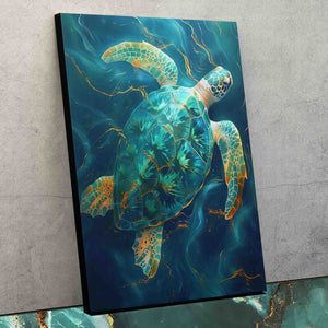 Emerald Tortoise - Luxury Wall Art