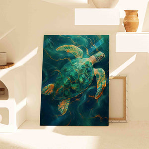 Emerald Tortoise - Luxury Wall Art